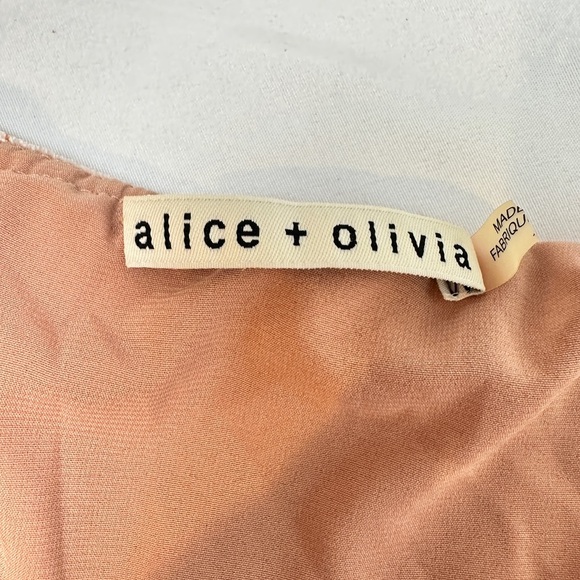 Alice + Olivia Velvet  Silk Blend Velvet Ruffled Halter Top - Picture 6 of 11